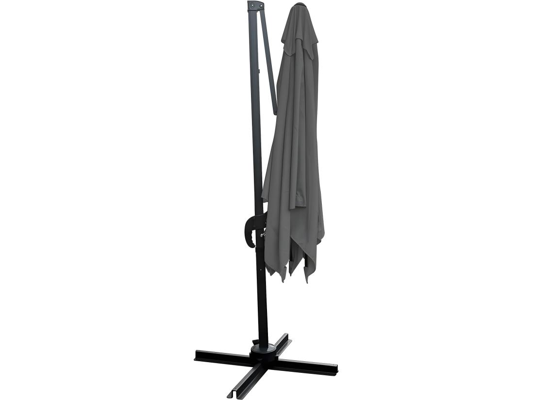 Vente Unique Parasol Jardin Déporté - 2.5 X 2.5 M - Gris