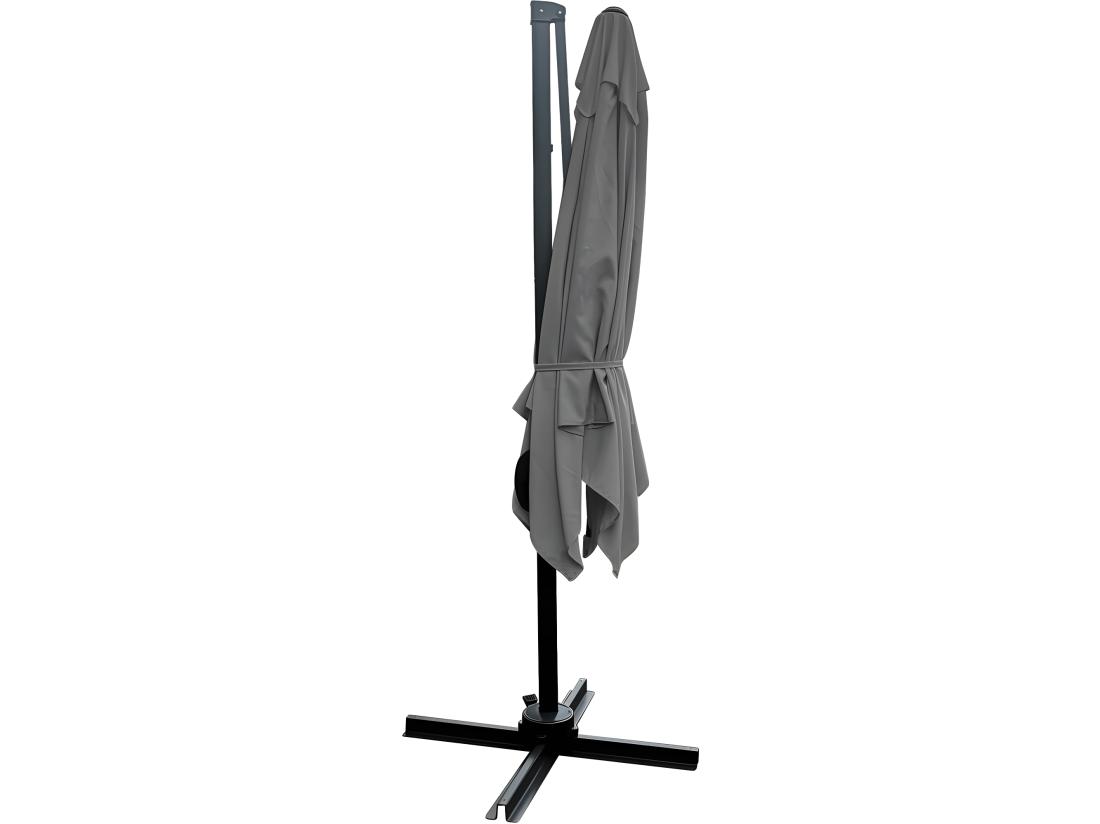 Vente Unique Parasol Jardin Déporté - 2.5 X 2.5 M - Gris