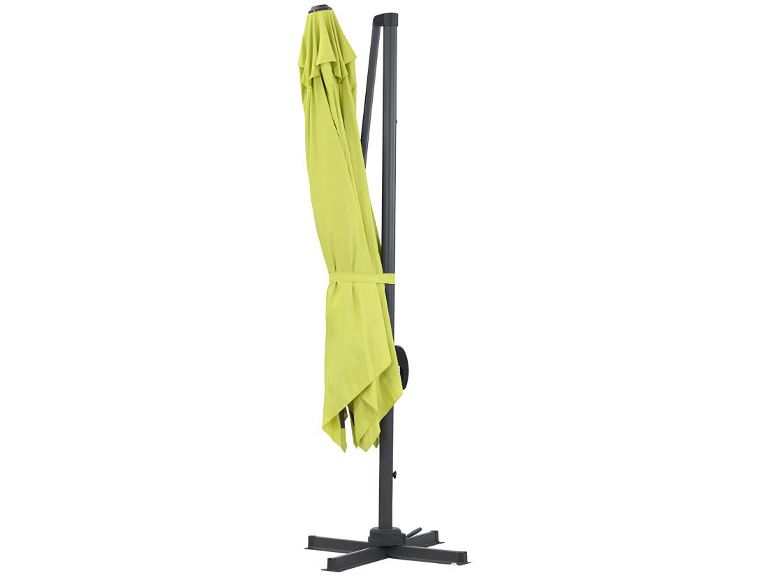 Vente Unique Parasol Jardin Déporté Alu "Sun 3" 3 X 3 M - Vert