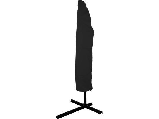 Vente Unique Parasol Jardin Déporté Alu "Sun 3" - Carré - 3 X 3 M - Gris + Housse De Protection