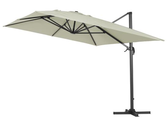 Vente Unique Parasol Jardin Déporté Alu "Sun 4" 3 X 4 M - Ecru