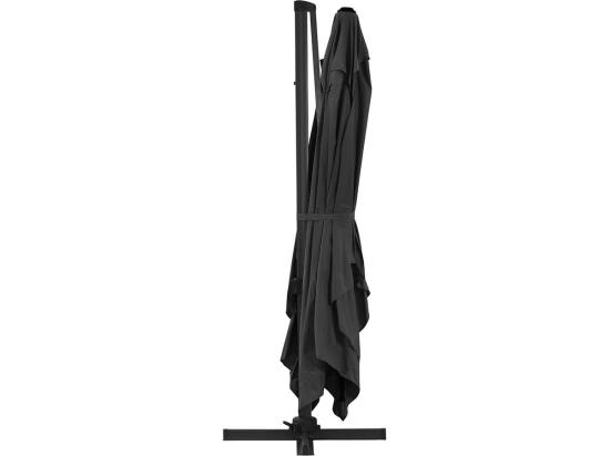 Vente Unique Parasol Jardin Déporté Alu "Sun 4" - Rectangle - 3 X 4 M + Housse De Protection - Noir