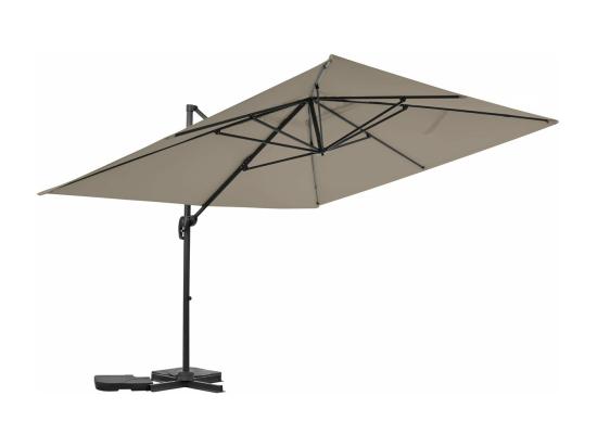 Vente Unique Parasol Jardin Déporté En Aluminium "Sky 4" - 3 X 4 M - Taupe