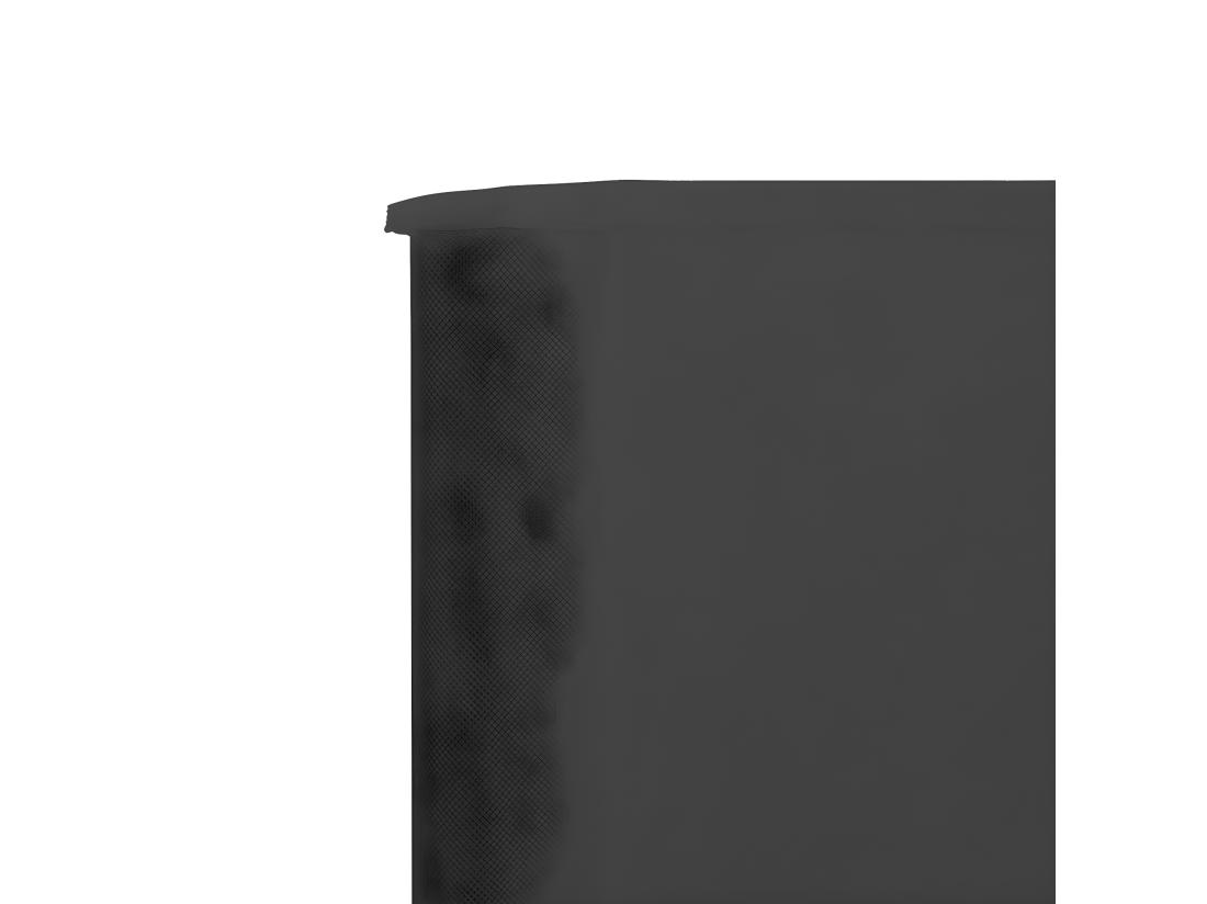 Vente Unique Paravent 3 Panneaux Tissu 400 X 120 Anthracite