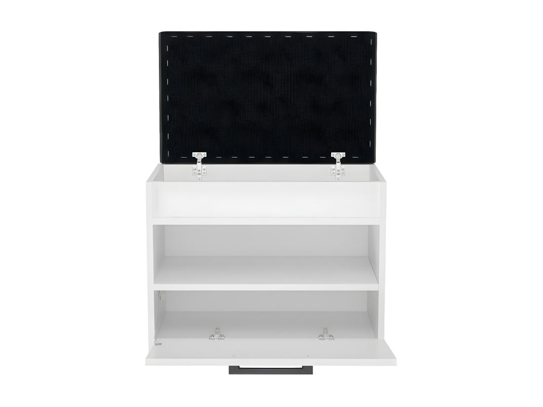 Vente Unique PARMI - Meuble à Chaussures Style Scandinave Entrée - 60x35x49 - Banc Avec Rangement