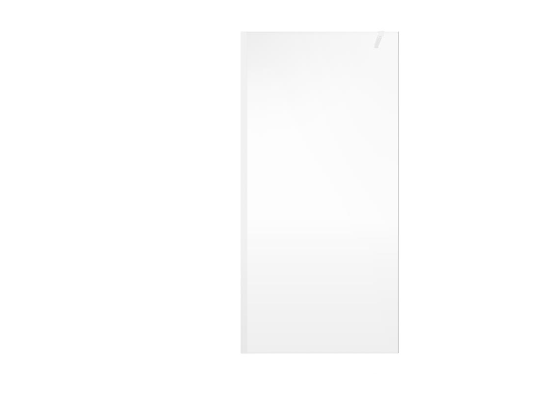 Vente Unique Paroi De Douche à L'italienne - Blanc Mat - Verre 6 Mm - 120x200 Cm - DAREN