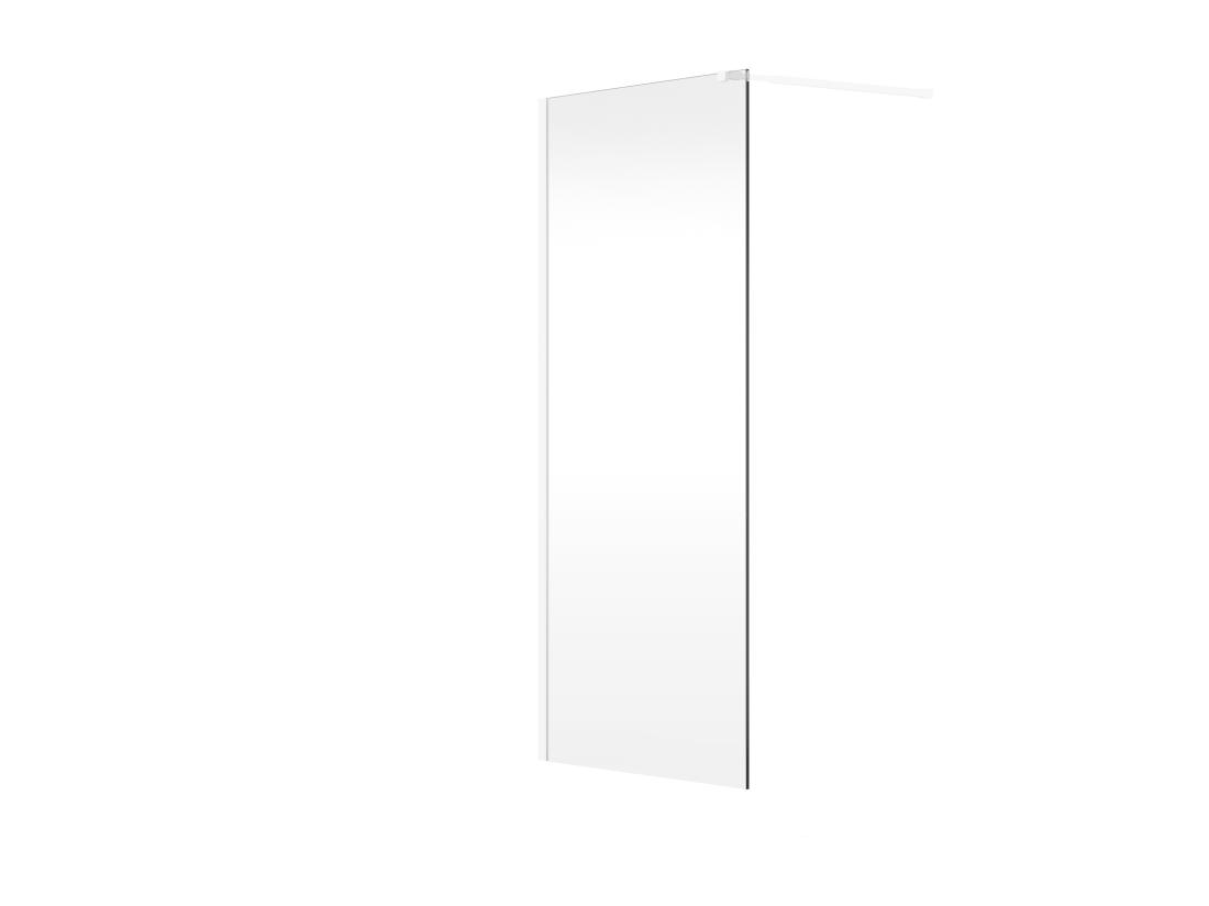 Vente Unique Paroi De Douche à L'italienne - Blanc Mat - Verre 6 Mm - 120x200 Cm - DAREN