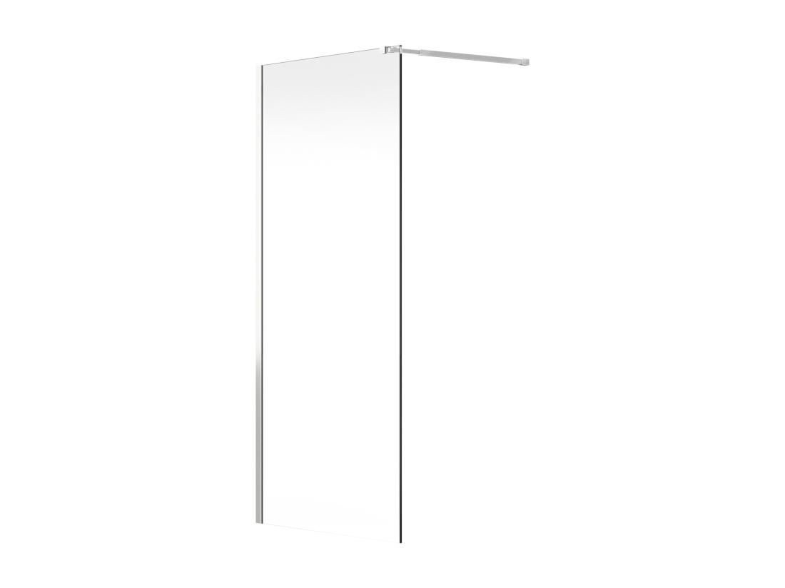 Vente Unique Paroi De Douche à L'italienne - Chrome - Verre 6 Mm - 120x200 Cm - DAREN