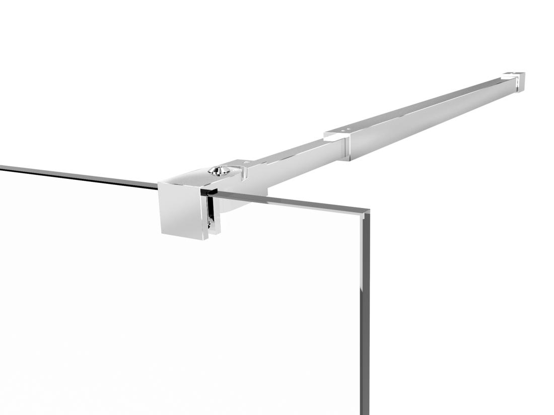 Vente Unique Paroi De Douche à L'italienne - Chrome - Verre 6 Mm - 120x200 Cm - DAREN
