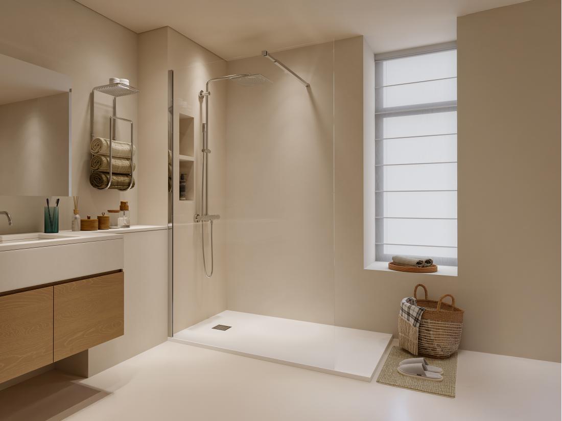 vente unique Paroi de douche à l'italienne - Chrome - Verre 6 mm - 120x200 cm - DAREN