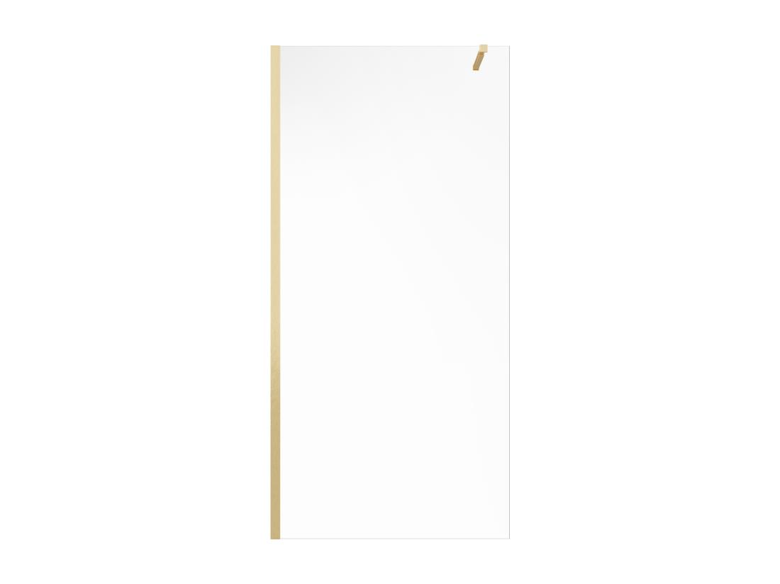 Vente Unique Paroi De Douche à L'italienne - Doré - Verre 6 Mm - 140x200 Cm - DAREN