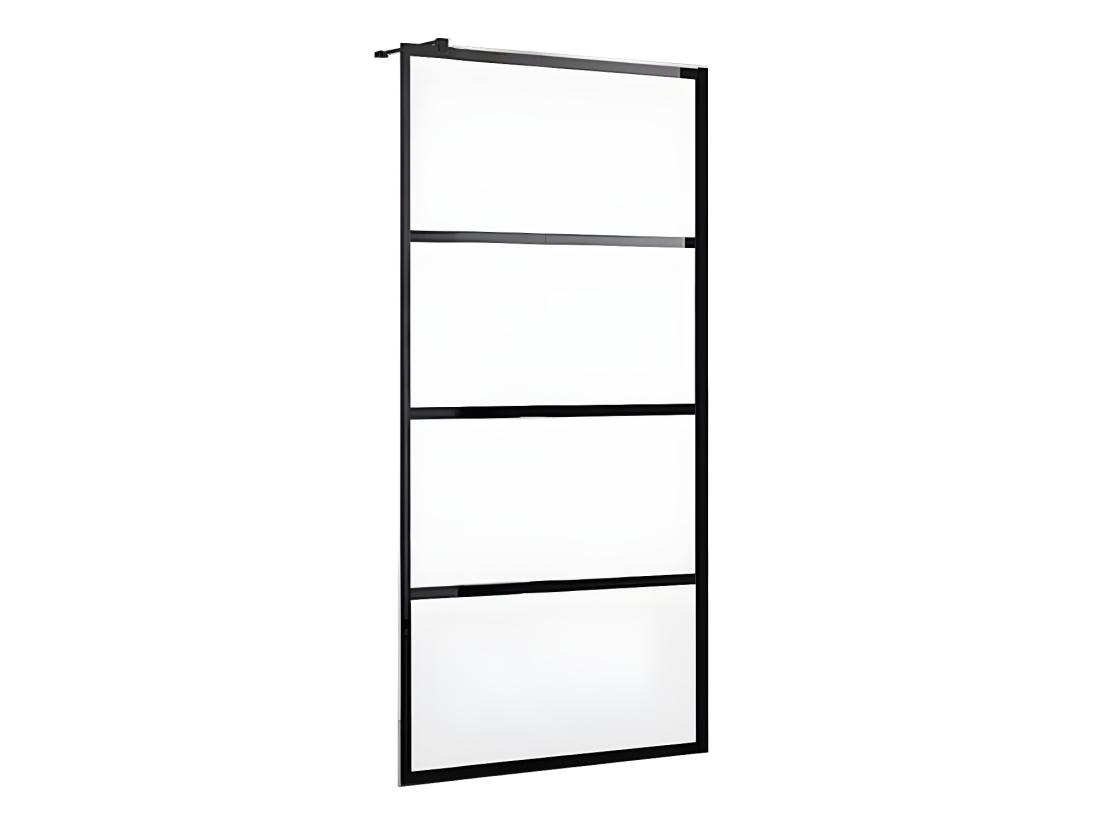 Vente Unique Paroi De Douche à L'italienne Style Industriel - 120 X 200 Cm - INAYA II