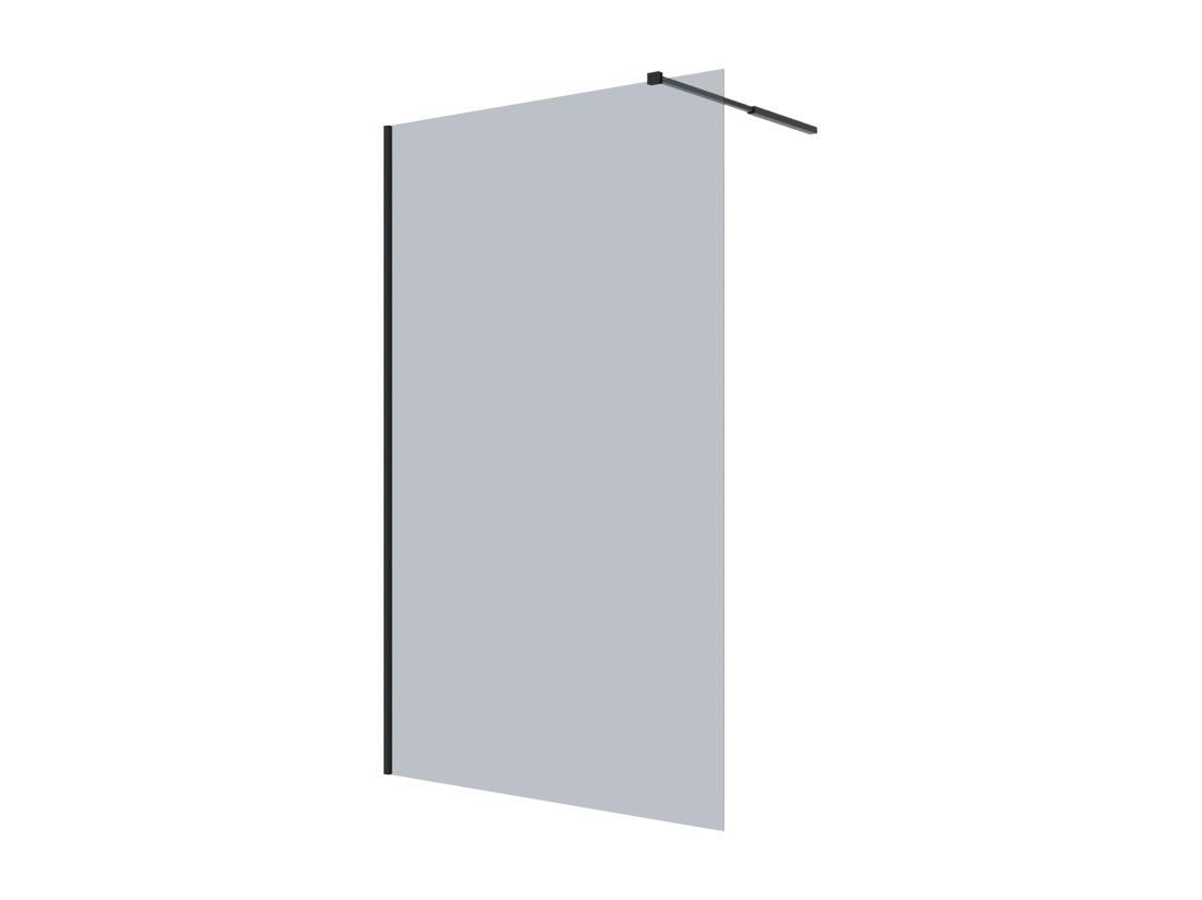 Vente Unique Paroi De Douche à L'italienne - Verre Fumé Gris - 120x200 Cm - MALIKA II
