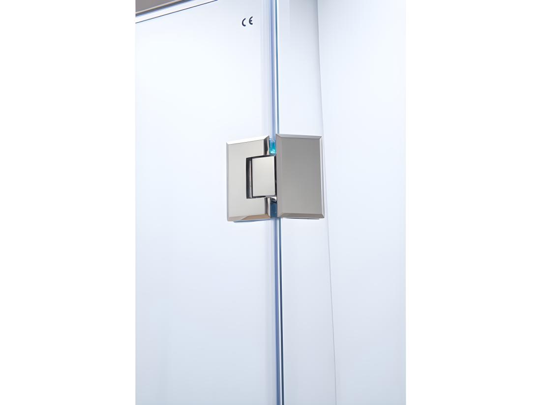 Vente Unique Paroi De Douche D'angle Porte Battante - Receveur Inclus - ARDIA - 90x185 Cm