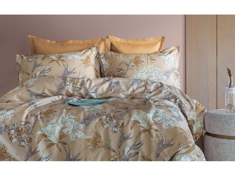 Vente Unique Parure De Lit 2 Personnes 240x220 Cm Satin De Coton Imprimé