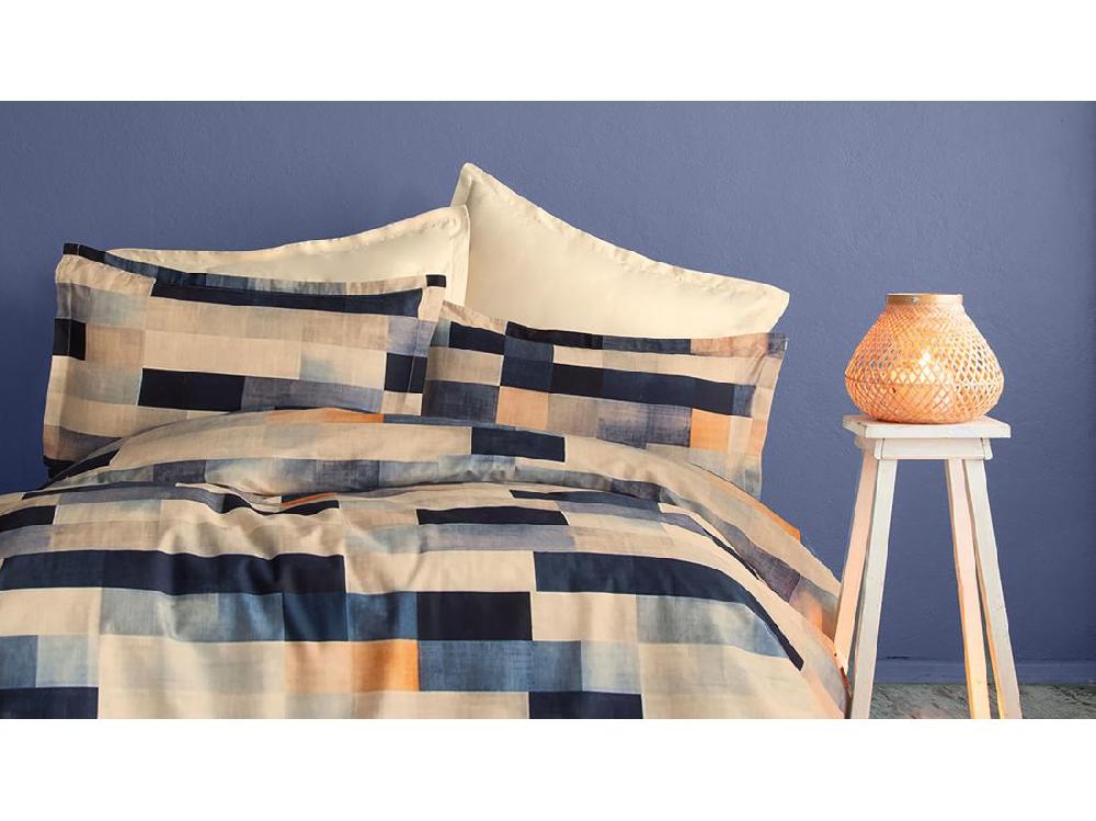 Vente Unique Parure De Lit 2 Personnes 240x220 Cm Satin De Coton Imprimé