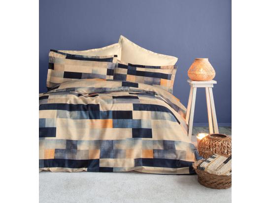 vente unique Parure de lit 2 personnes 240x220 cm satin de coton imprimé