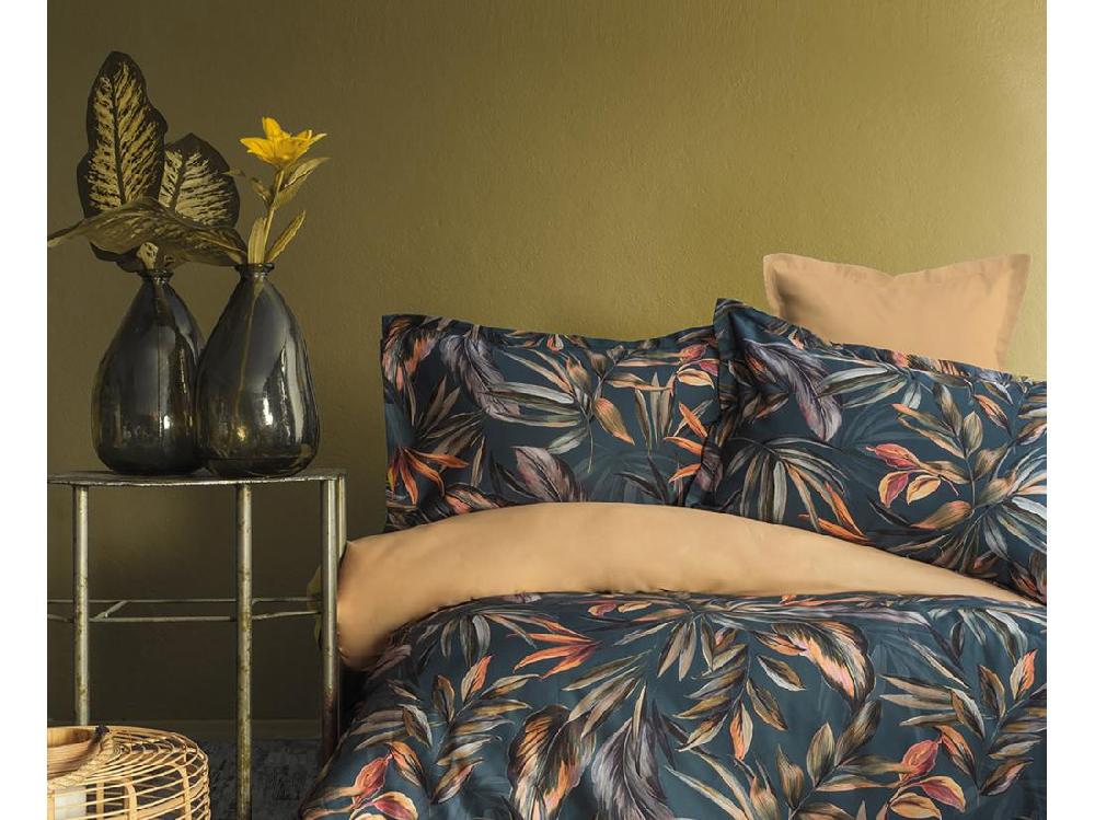 Vente Unique Parure De Lit 2 Personnes 240x220 Cm Satin De Coton Imprimé