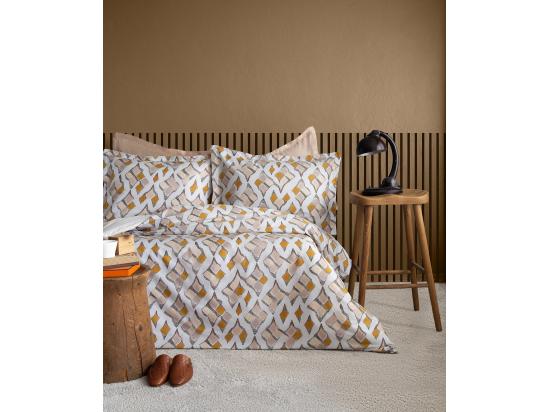 vente unique Parure de lit 2 personnes 240x220 cm satin de coton imprimé