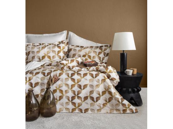 vente unique Parure de lit 2 personnes 240x220 cm satin de coton imprimé