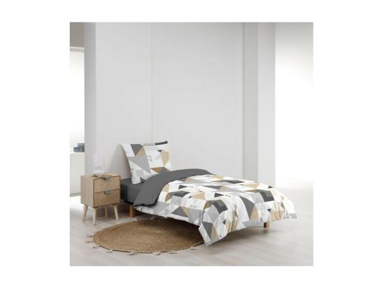 vente unique Parure de Lit 2 Pièces "Trigone" 140x200cm Gris