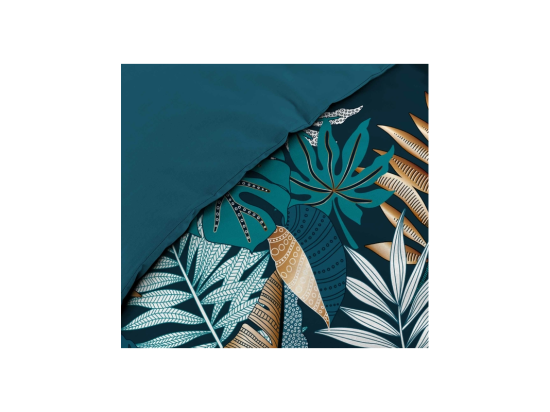 Vente Unique Parure De Lit 3 Pièces "Alianor" 260x240cm Bleu