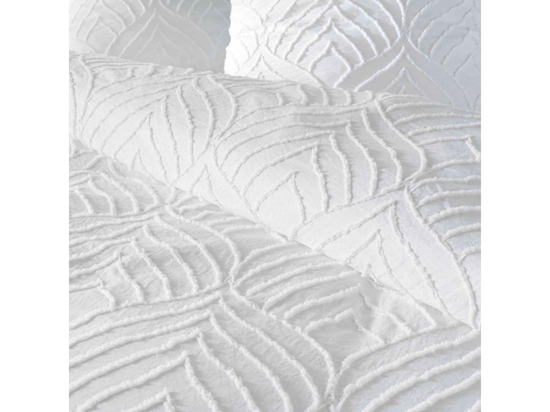 Vente Unique Parure De Lit 3 Pièces "Heltie" 240x220cm Blanc