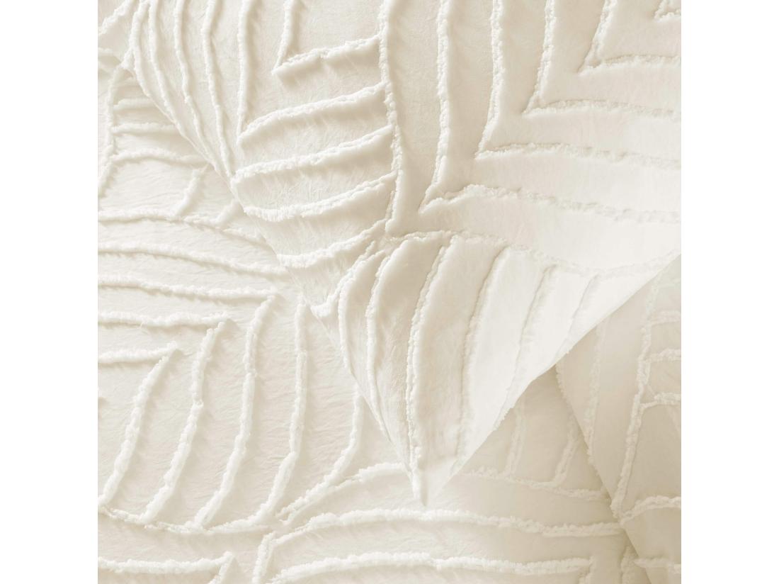 Vente Unique Parure De Lit 3 Pièces "Heltie" 260x240cm Ivoire