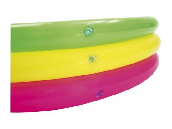 Vente Unique Pataugeoire Ronde - 3 Boudins - D 102 Cm X H 25 Cm - Arc-en-ciel