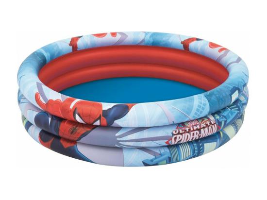 Vente Unique Pataugeoire Ronde Spider Man - 200 L - 3 Boudins - D 122 Cm X H 30 Cm