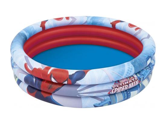 Vente Unique Pataugeoire Ronde Spider Man - 200 L - 3 Boudins - D 122 Cm X H 30 Cm