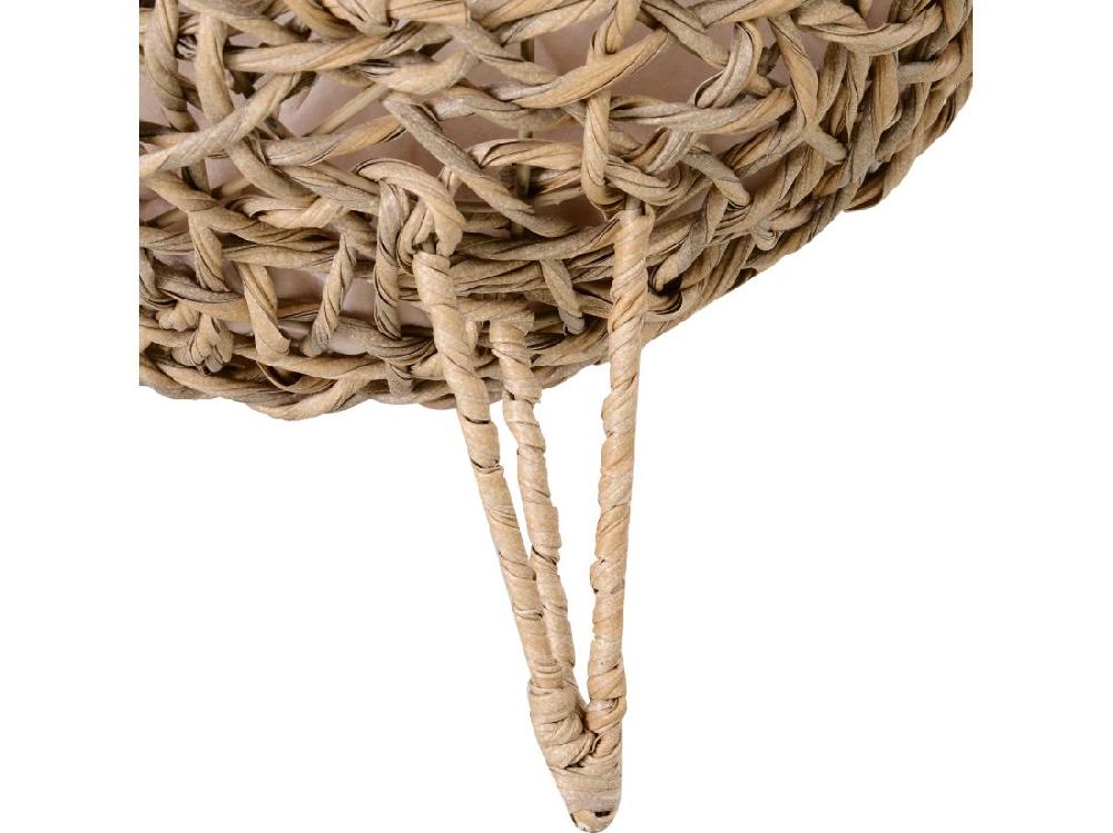 Vente Unique PawHut Panier Chat Lit Chat Cosy Grand Confort Dim. Ø 52 X 58H Cm Coussin Moelleux Inclus Résine Tressée Imitation Rotin Beige
