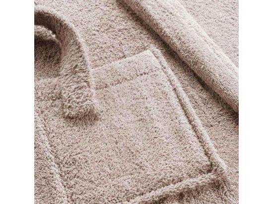 Vente Unique Peignoir Confort En Coton Texture éponge - Taupe - Taille Unique