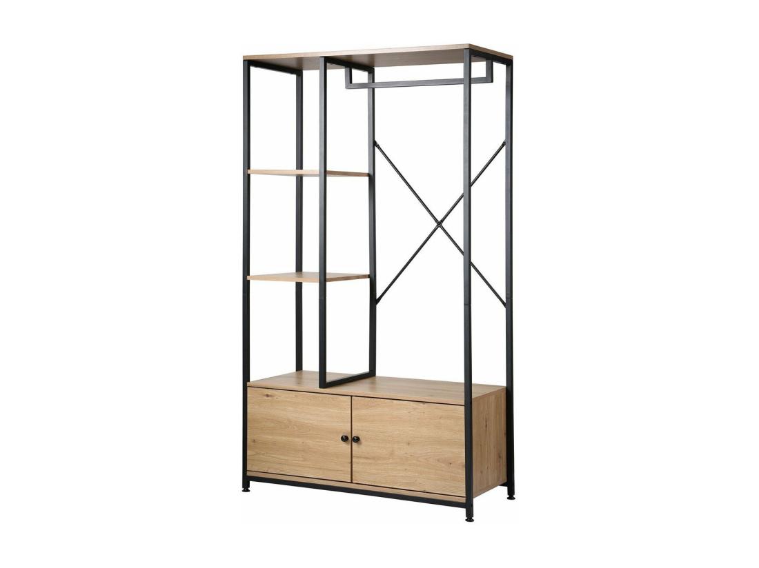 Vente Unique Penderie Avec étagères Et Rangements 2 Portes H167 Cm - LENNY
