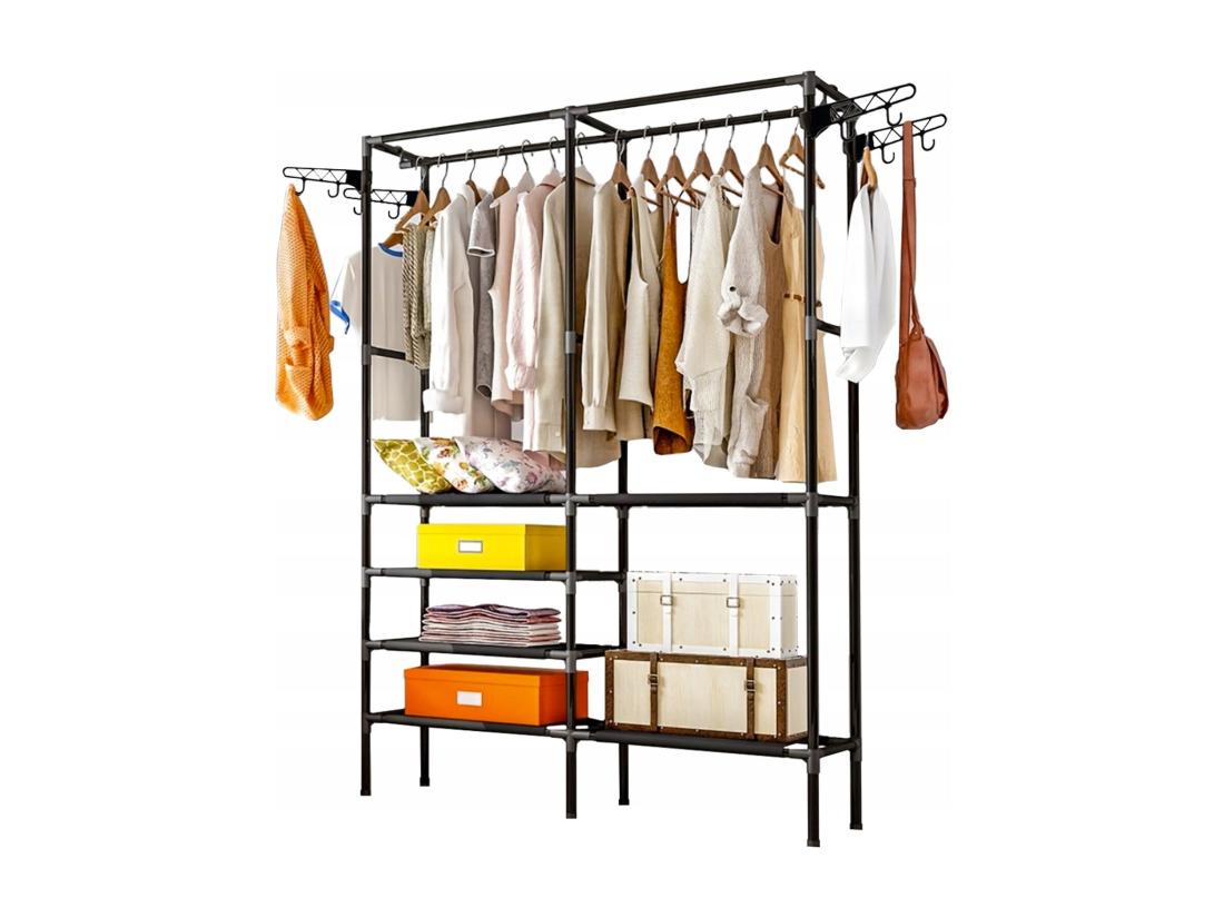 Vente Unique Penderie - Double Porte Manteaux 173 X 36 X 108 Cm