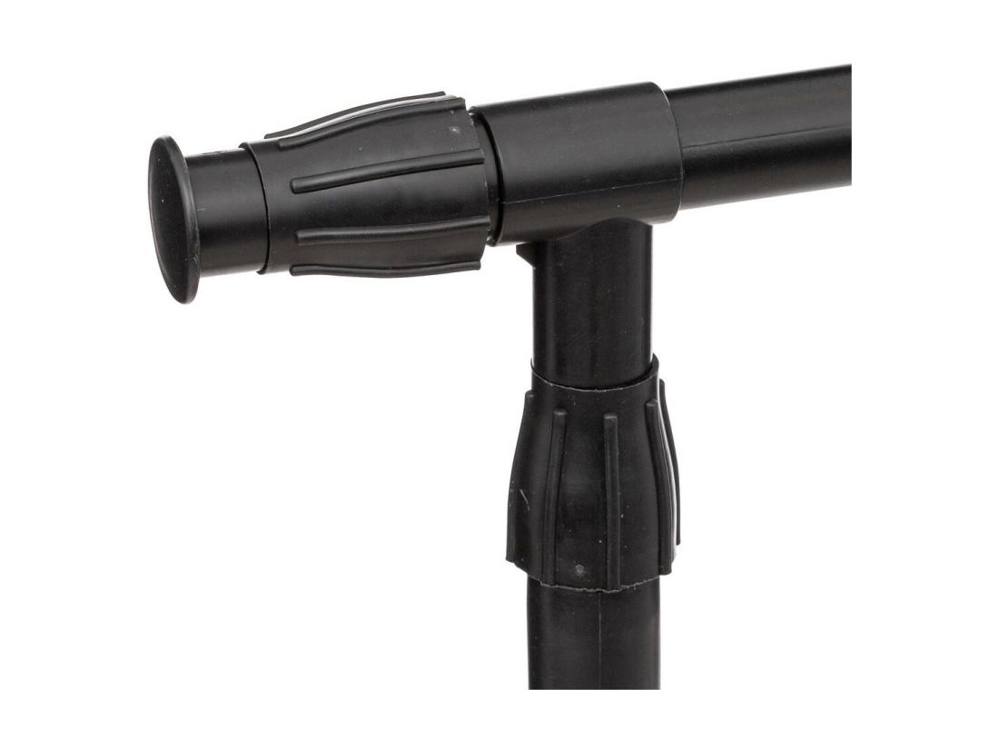 Vente Unique Penderie Portant à Vêtements En Métal Noir Avec étendoir H 160 Cm