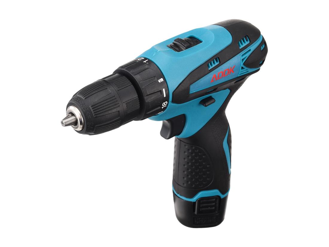 Vente Unique Perceuse Visseuse Sans Fil Avec Lumière LED- 12V - 1*1.5Ah Batteries - 30 Accessoires - Moteur Brossé - Bleu