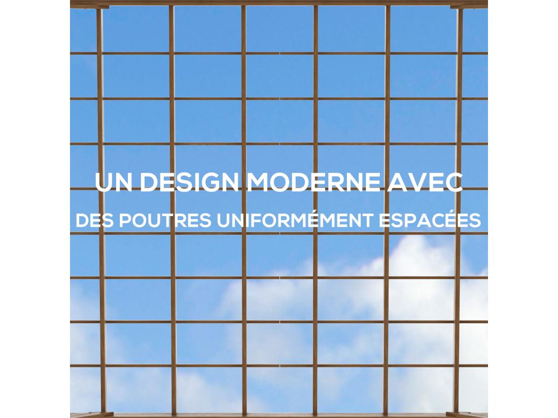 Vente Unique Pergola Autoportante Style Rustique Chic - Toit Terrasse à Décorer - Dim. 3 65L X 3l X 2 15H M - Bois Sapin Pré-huilé