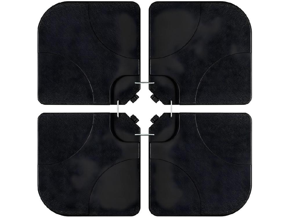 Vente Unique Pied De Parasol 4 Dalles à Lester Jusqu'à 3 X 3 - 52L - Noir