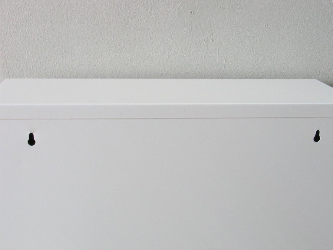 Vente Unique Pisa Armoire à Chaussures Avec 6 Casiers/portes En Métal Blanc. Livrée Entièrement Montée