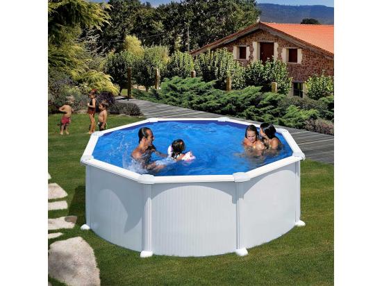 Vente Unique Piscine Acier Blanc Atlantis Ronde 3 70 X 1 32 M - Gré