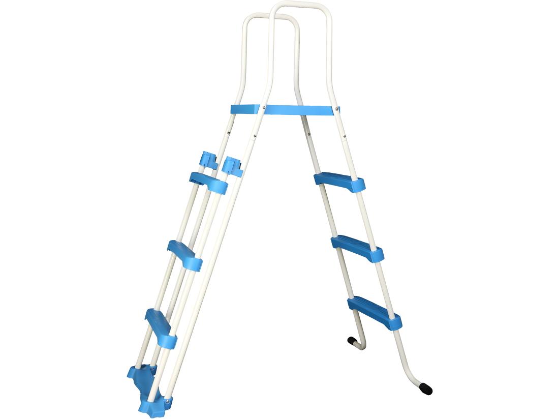 vente unique Piscine acier ronde aspect bois "Punta cana" - Ø 4.60 x 1.20 m