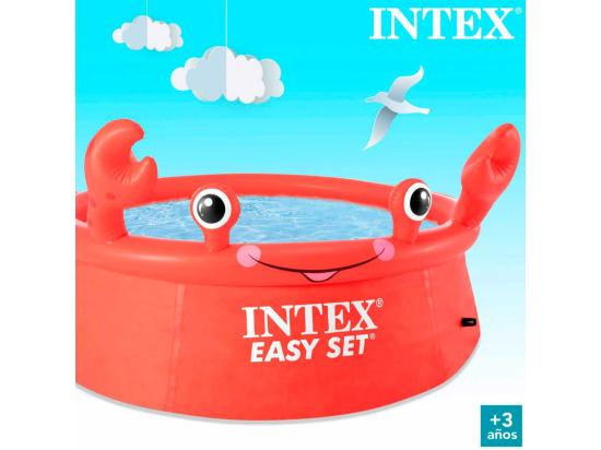 Vente Unique Piscine Autoportée Easy Set Crabe 1 83 X 0 51 M - Intex
