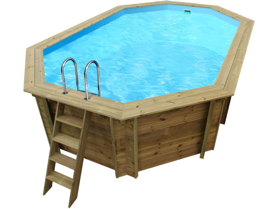 vente unique Piscine bois " Cordoue " - 3.48 x 2.15 x 1.18 m