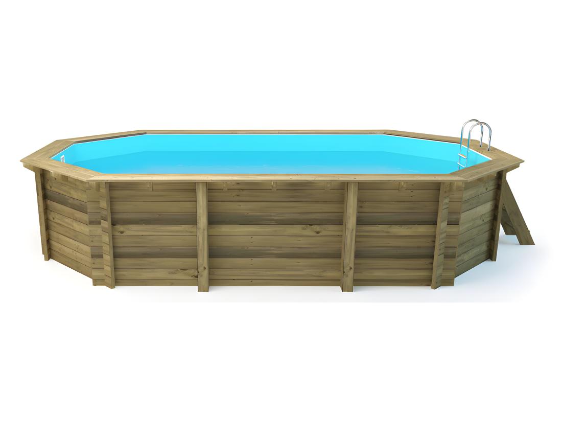 Vente Unique Piscine Bois " Palma 130 " - 7.57 X 4.07 X 1.31 M