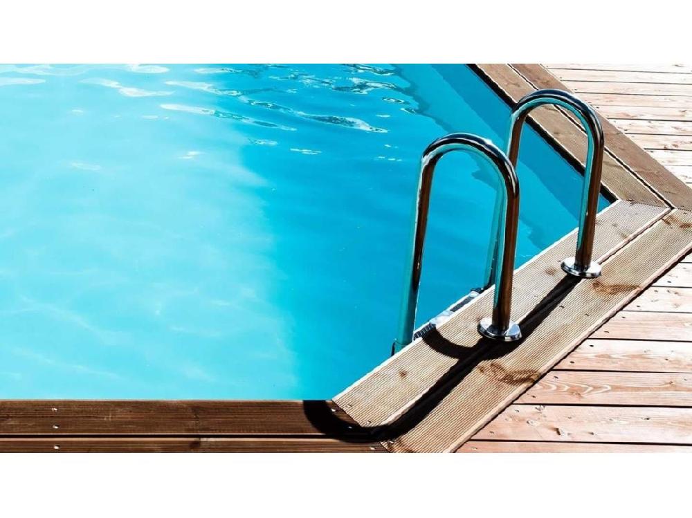 Vente Unique Piscine En Bois 6 57x4 07 - H.1 20 M - Avec Filtration - BAS748OSPI - ALTANKA