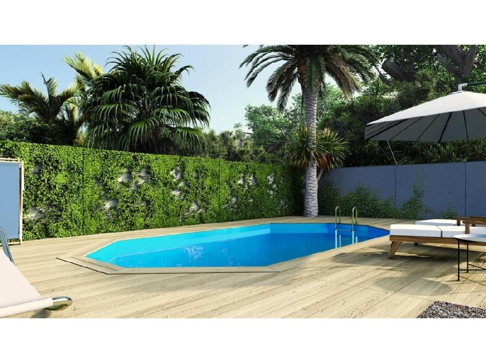Vente Unique Piscine En Bois 7 57x4 07 - H.1 31 M - Avec Filtration - BAS745OSPI - ALTANKA