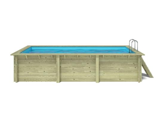 Vente Unique Piscine En Bois Aqua 6 1x2 85 - H.1 31 M - Avec Filtration - BAS7307OSPI - ALTANKA