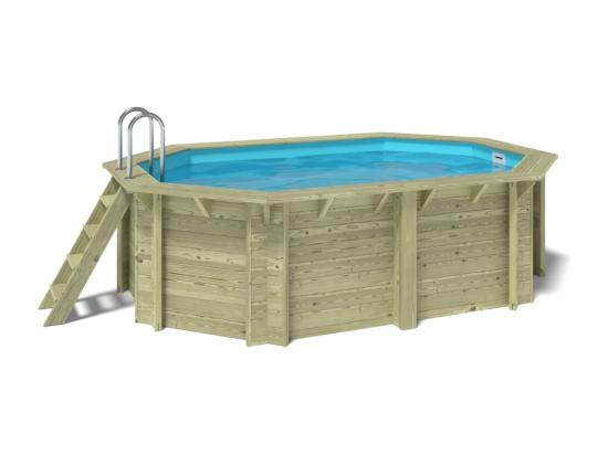 Vente Unique Piscine En Bois Nemo 4 3x3 - H.1 18 M - Avec Filtration - BAS7302OSPI - ALTANKA