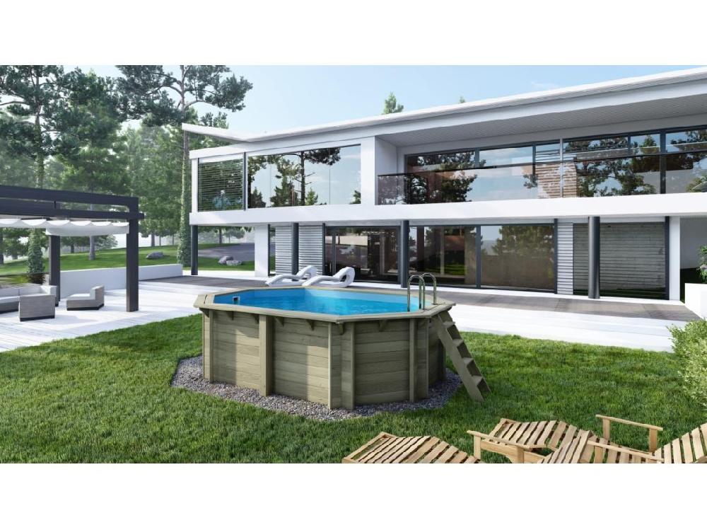 vente unique Piscine en bois Nemo 4 3x3 - H.1 18 m - avec filtration - BAS7302OSPI - ALTANKA